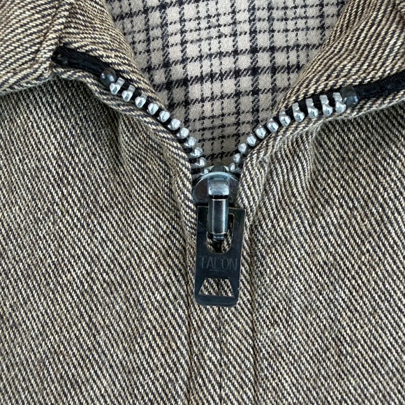 DOUBLE RRL RALPH LAUREN Barn Chore Flannel Lined Jacket Men Large Brown USA Made - Picture 4 of 12